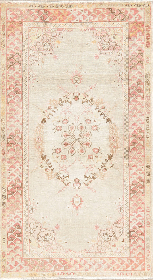 Geometric Anatolian Turkish Area Rug 3x6