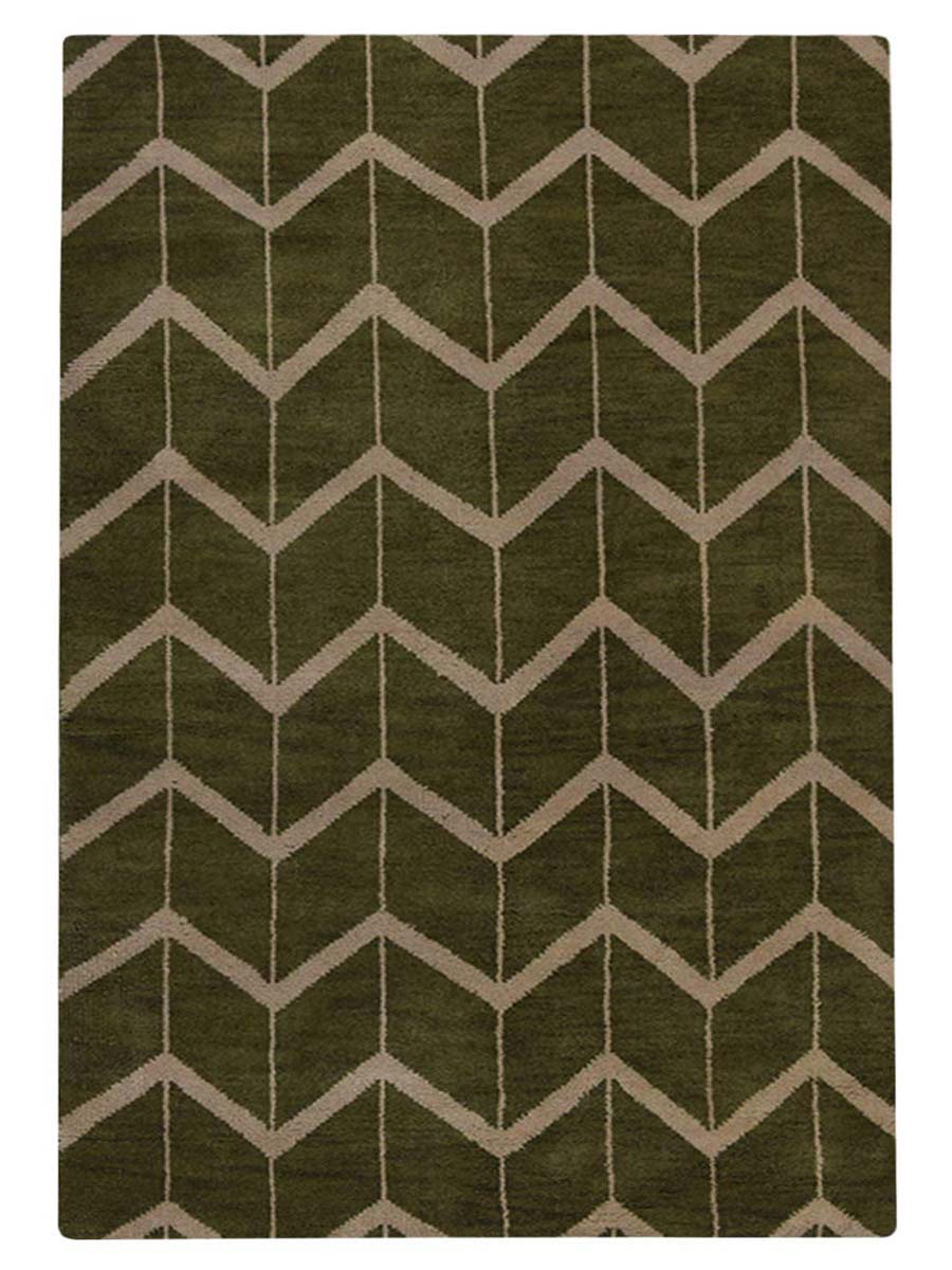 Green Moroccan Trellis Area Rug 5x8