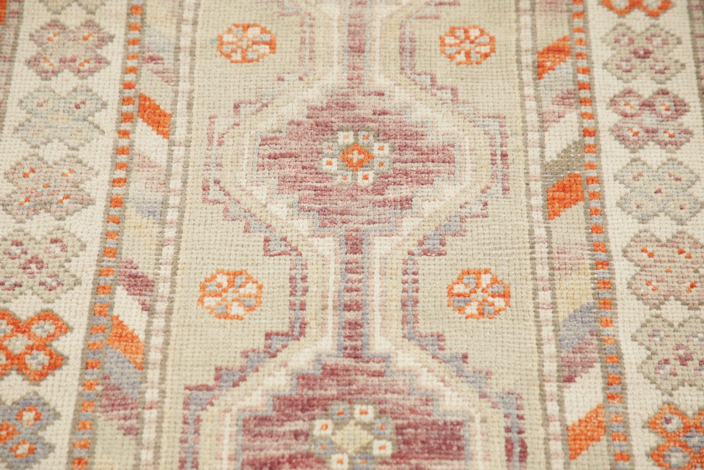 Geometric Anatolian Turkish Area Rug 3x5