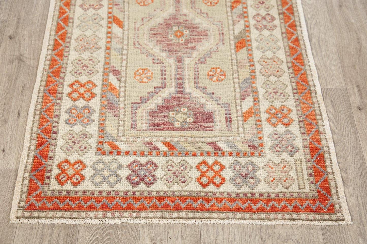 Geometric Anatolian Turkish Area Rug 3x5