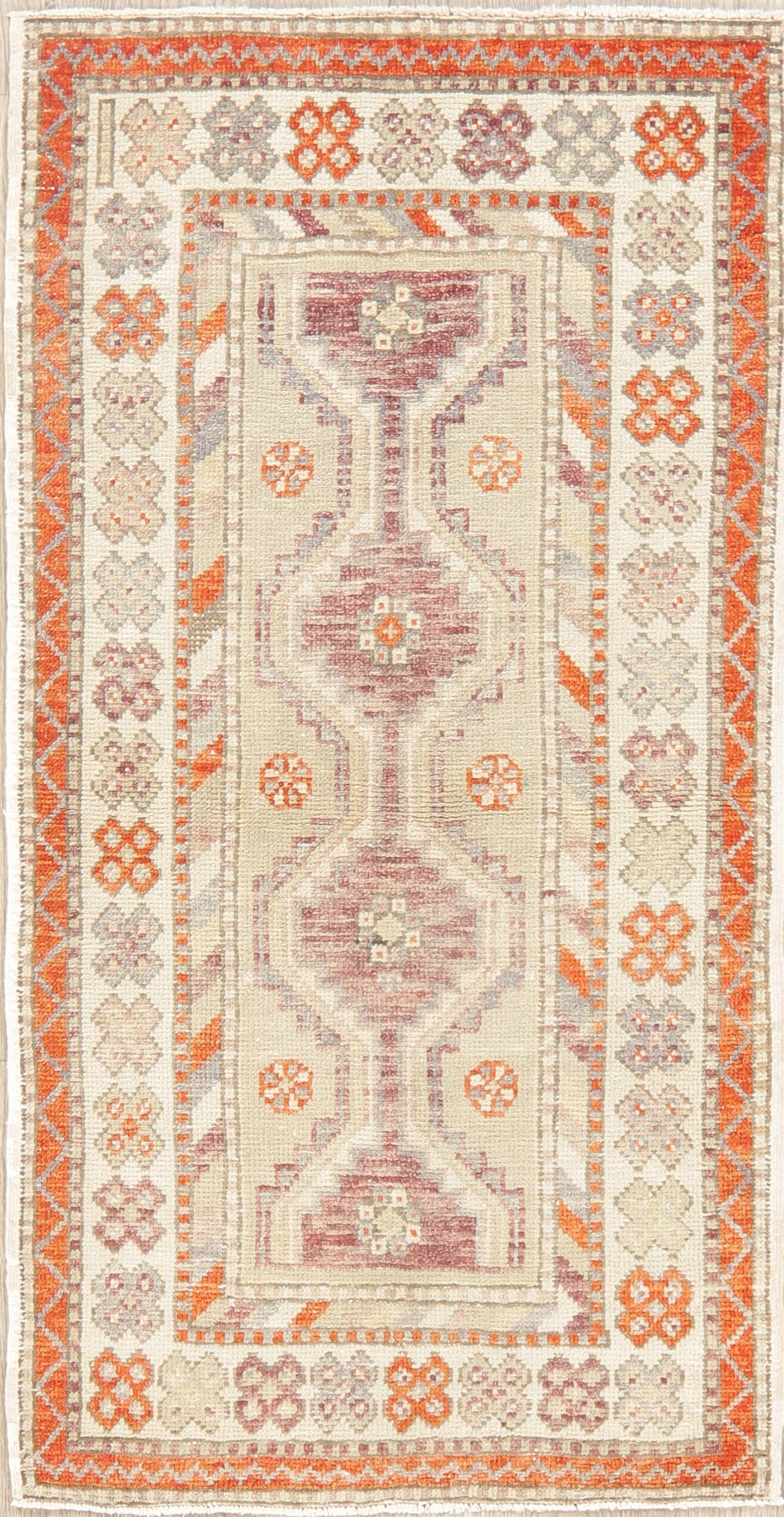 Geometric Anatolian Turkish Area Rug 3x5