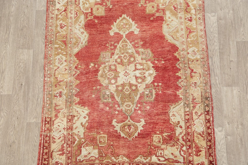 Muted Antique Look Oushak Turkish Area Rug 5x6