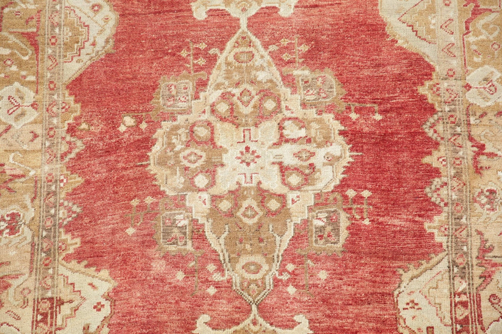 Muted Antique Look Oushak Turkish Area Rug 5x6