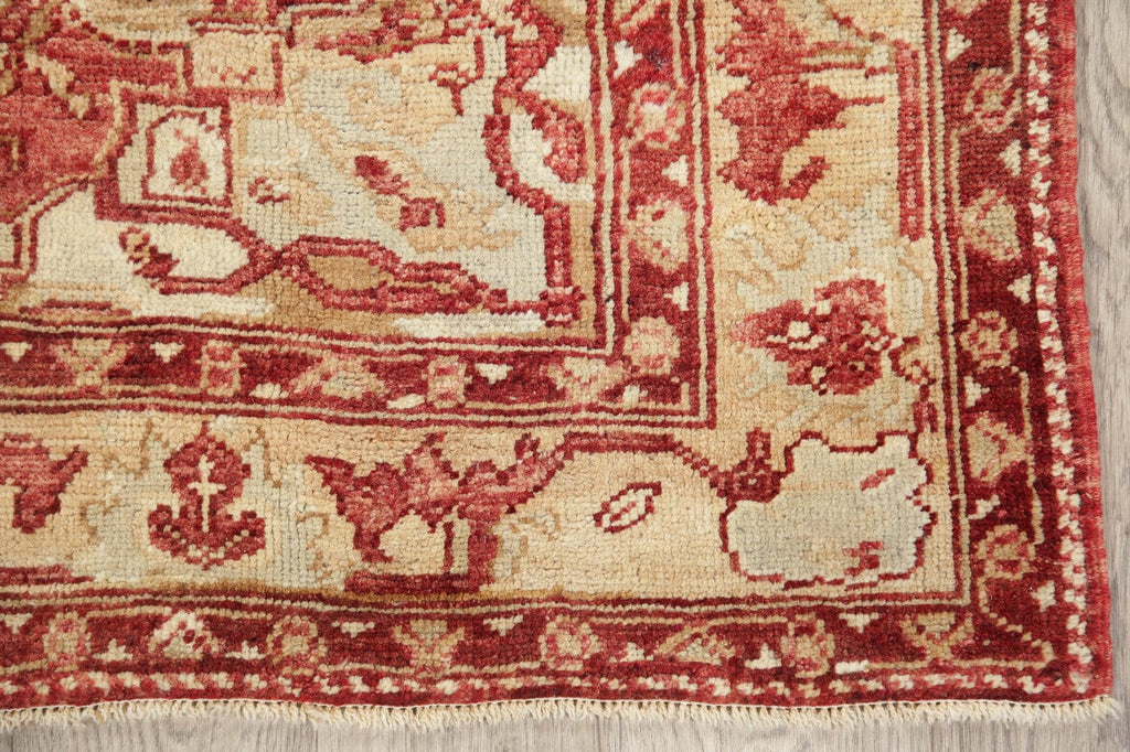 Muted Antique Look Oushak Turkish Area Rug 5x6