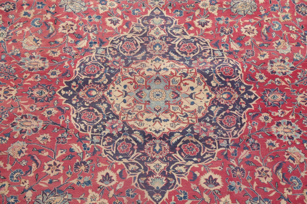 Vintage Floral Red Kashmar Persian Area Rug 10x13