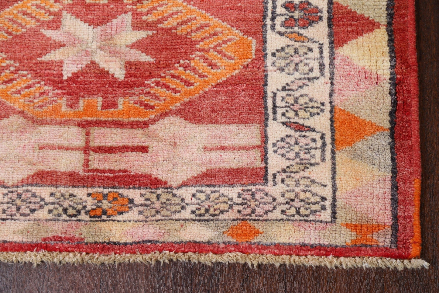 Geometric Anatolian Oriental Runner Rug 3x12