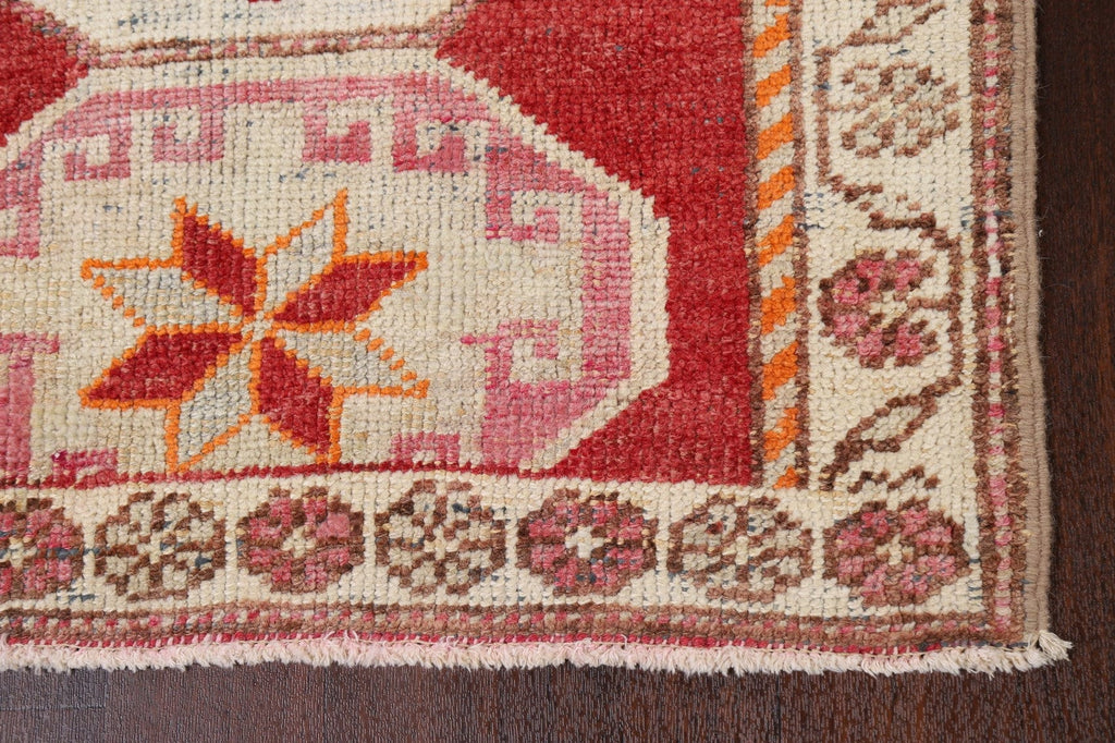 Geometric Anatolian Oriental Runner Rug 3x11