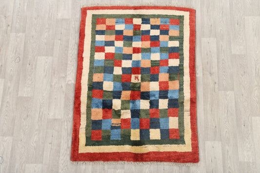 4x5 Gabbeh Persian Area Rug