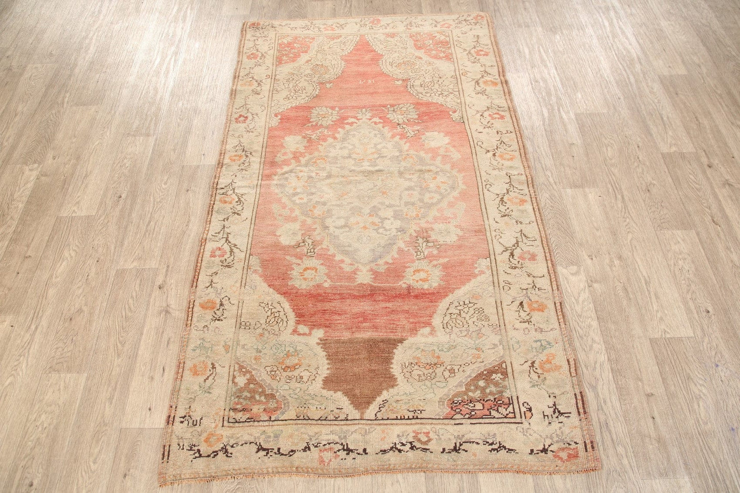 Geometric Anatolian Turkish Area Rug 4x7