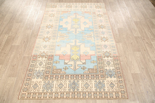 Geometric Anatolian Turkish Area Rug 5x7