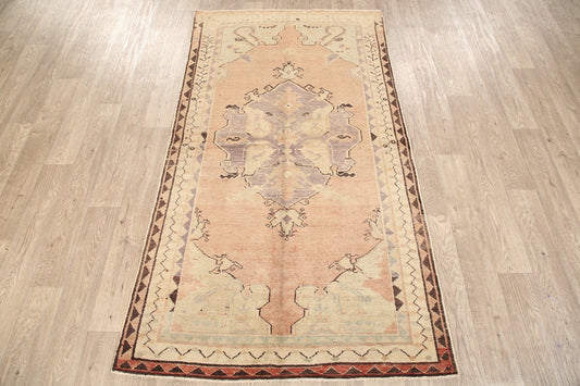 Geometric Anatolian Turkish Area Rug 4x7