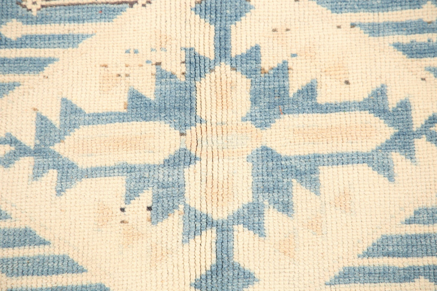 Distressed Geometric Anatolian Turkish Area Rug 5x7