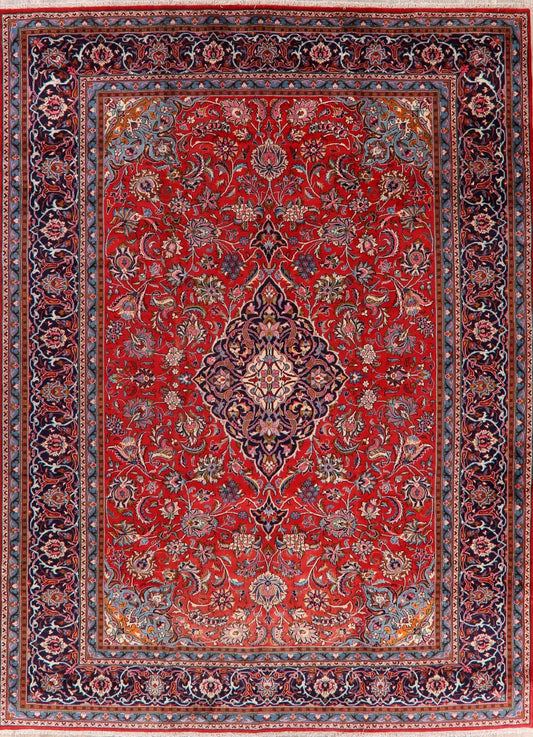 Floral Red Sarouk Persian Area Rug 10x13