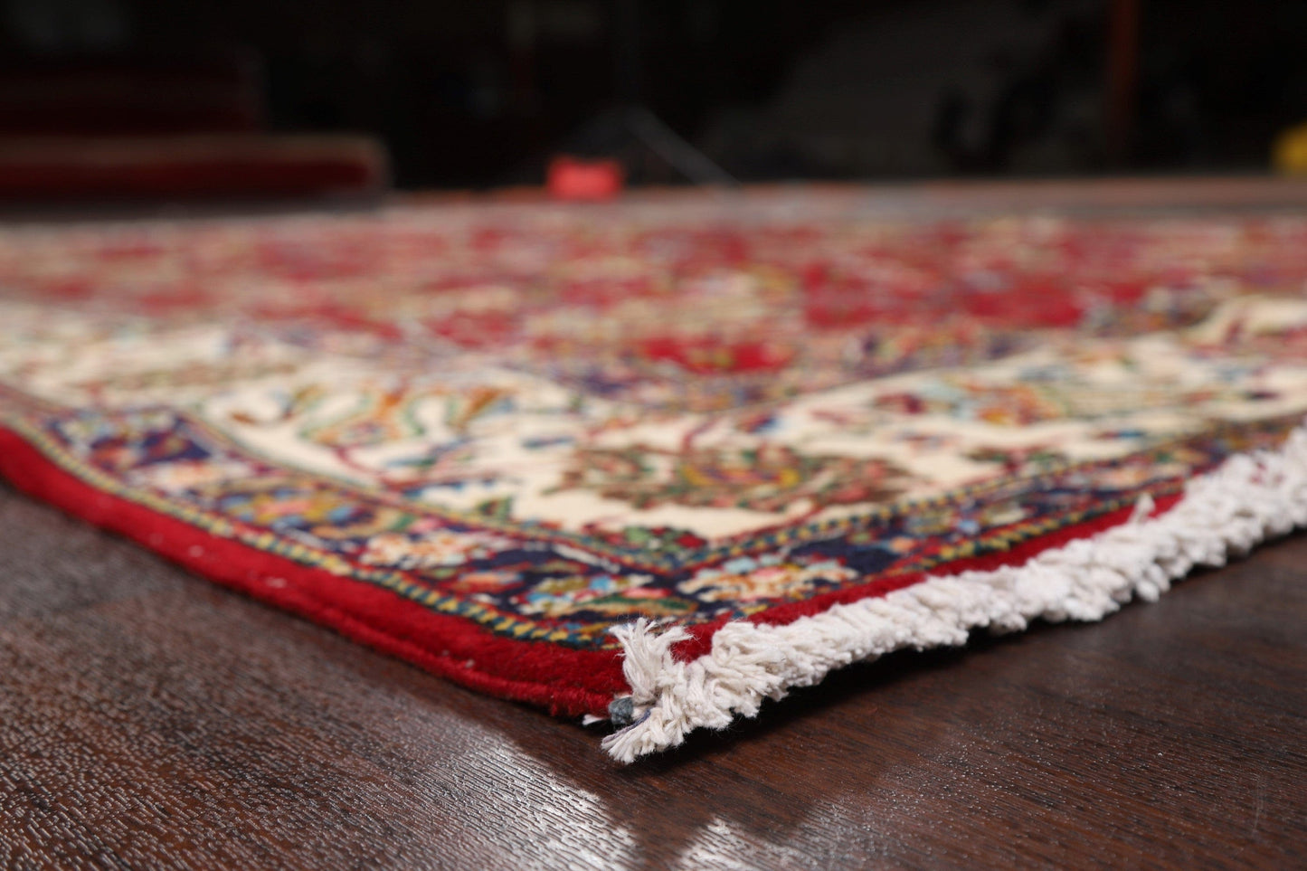 All-Over Floral Red Tabriz Persian Area Rug 8x11