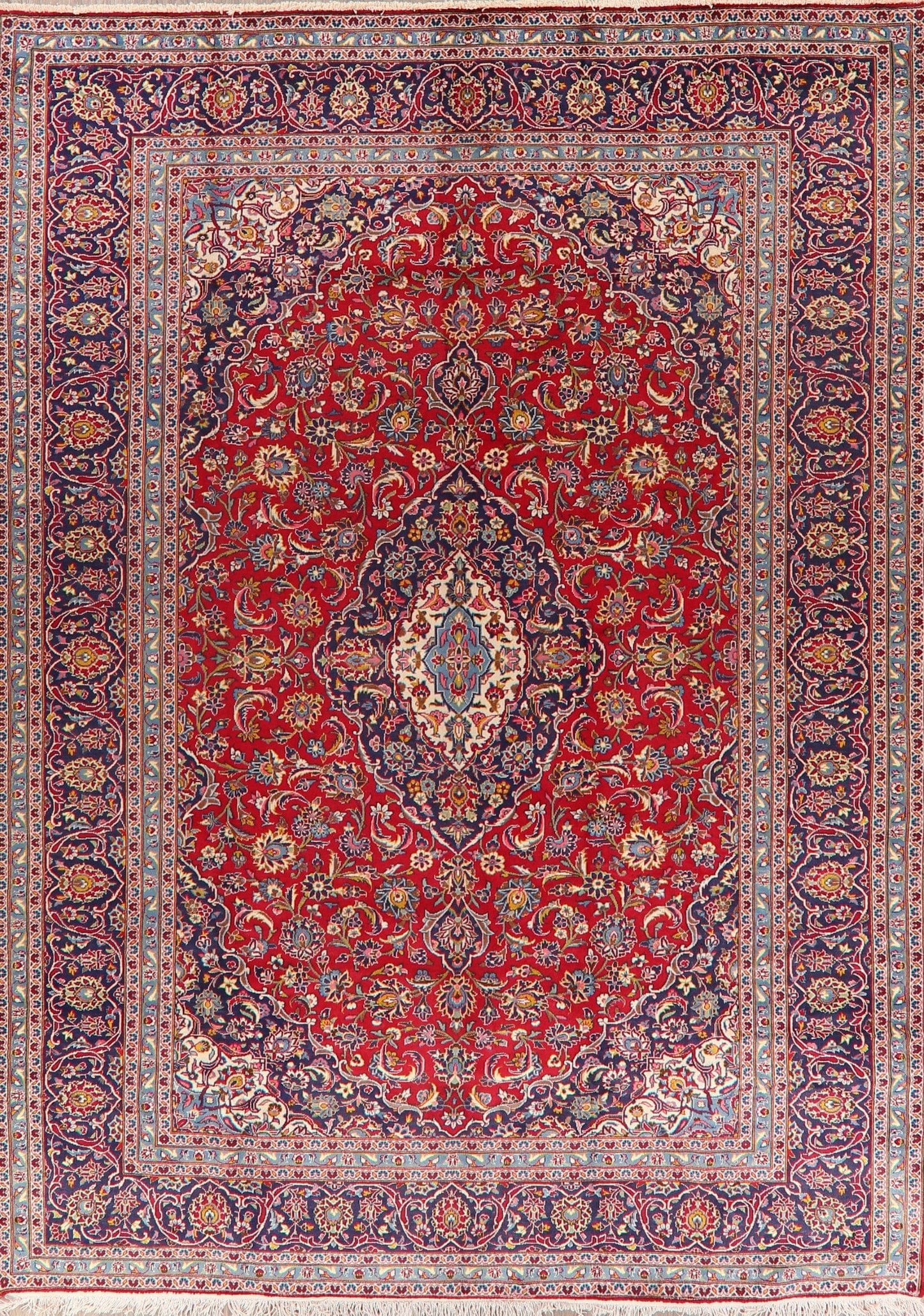 Traditional Kashan Persian Area Rug 8x11