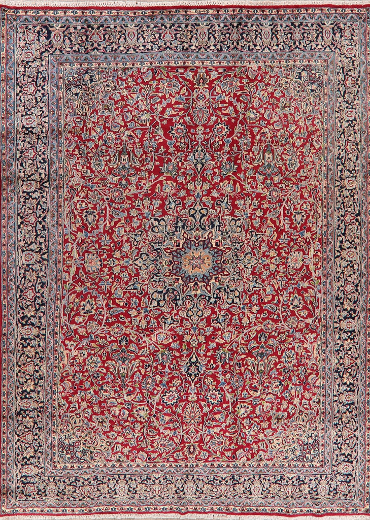 Floral Red Kerman Persian Area Rug 8x11