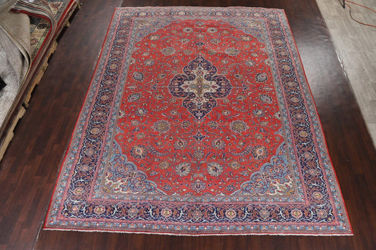 Vintage Floral Red Sarouk Persian Area Rug 10x13