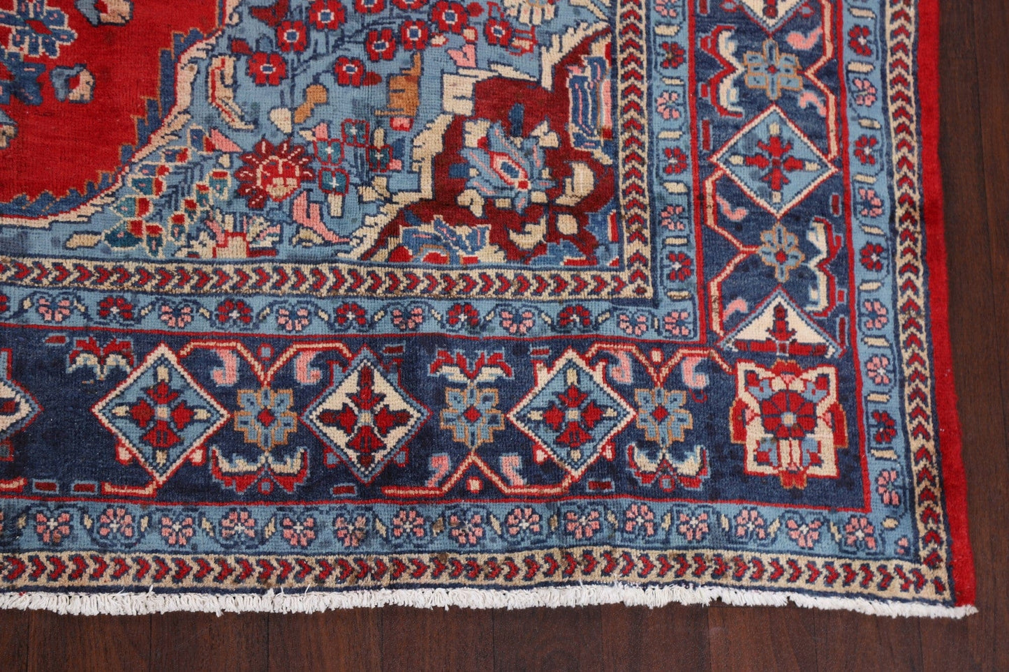 Vintage Floral Mahal Persian Red Area Rug 8x11