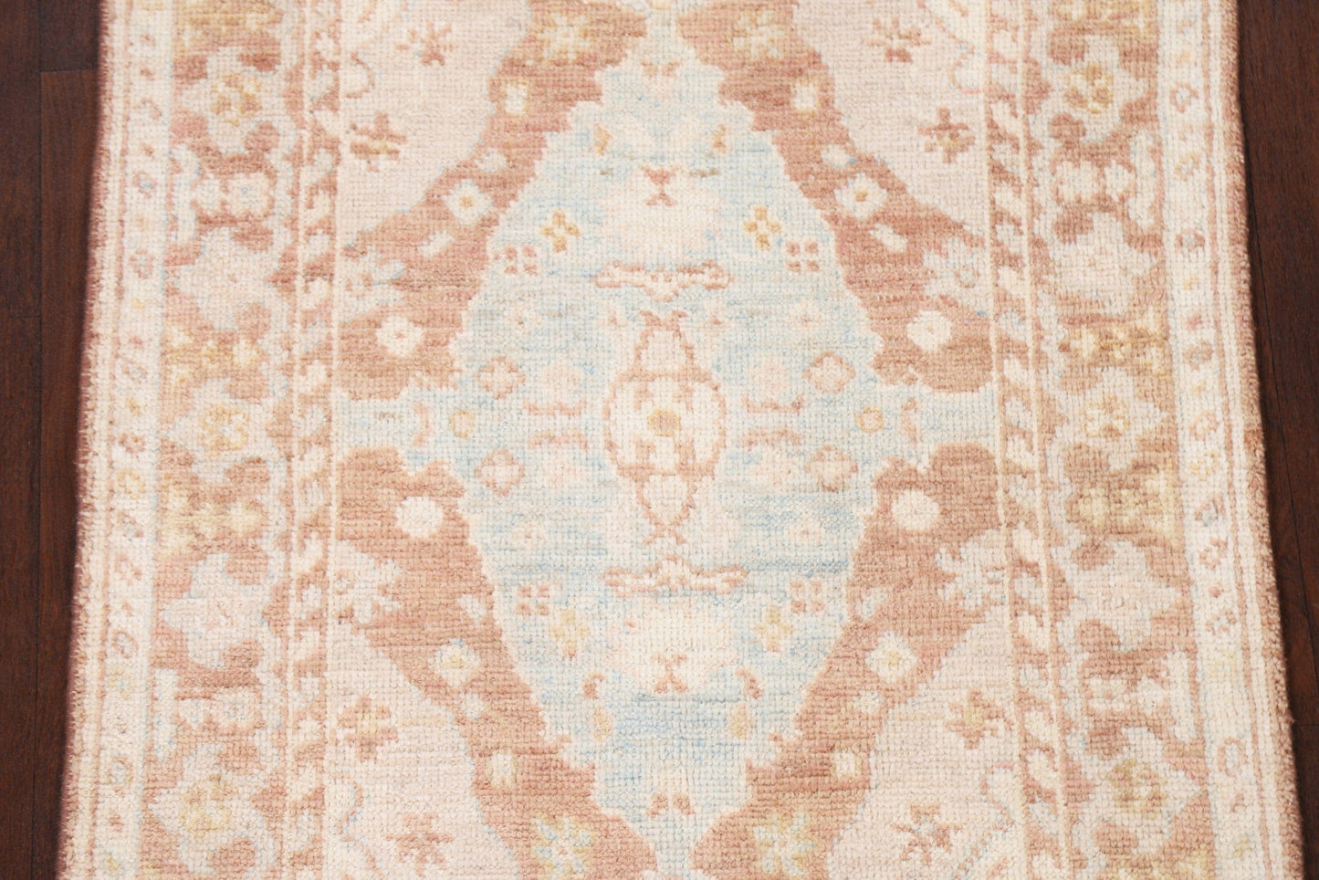 Vegetable Dye Muted Oushak Turkish Area Rug 3x5