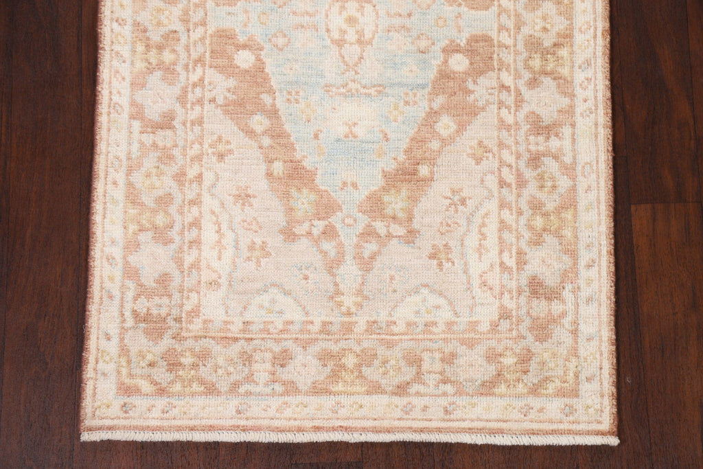 Vegetable Dye Muted Oushak Turkish Area Rug 3x5