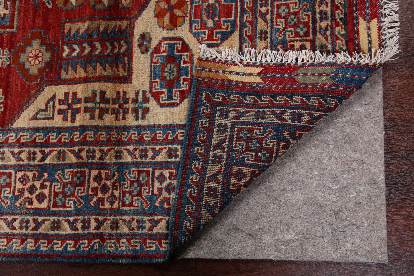 Vegetable Dye Super Kazak Oriental Area Rug 5x7