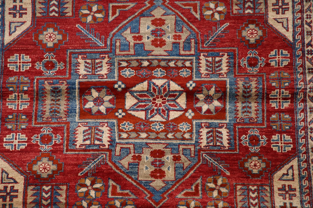 Vegetable Dye Super Kazak Oriental Area Rug 5x7