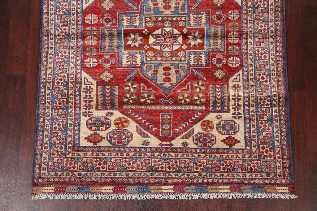 Vegetable Dye Super Kazak Oriental Area Rug 5x7