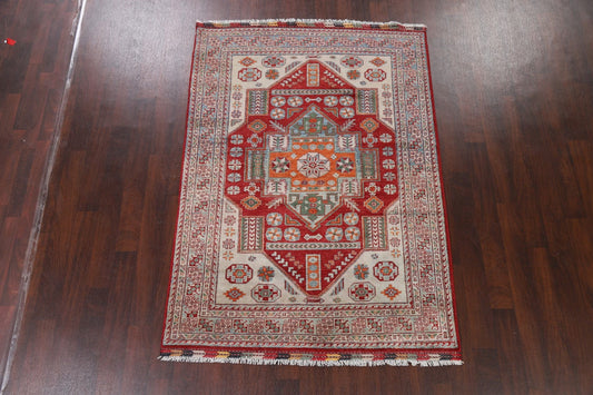 Vegetable Dye Super Kazak Oriental Area Rug 5x7