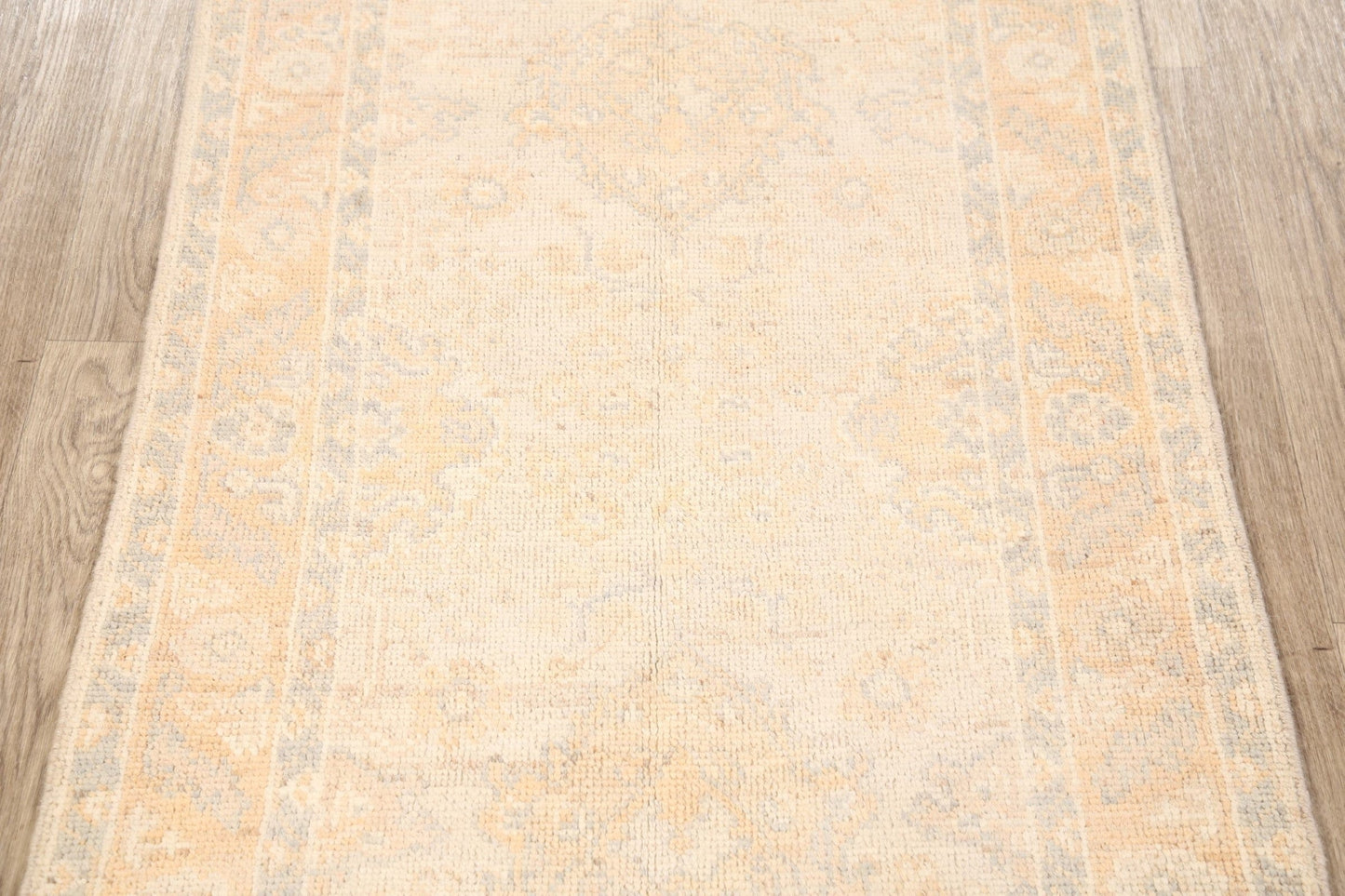 Vegetable Dye Muted Oushak Turkish Area Rug 3x5