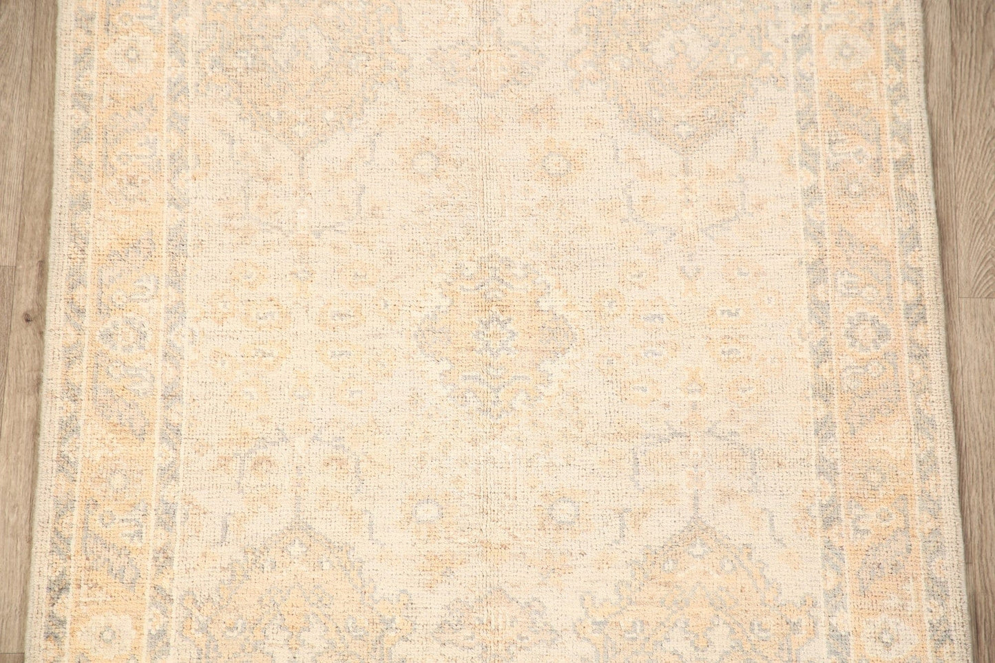 Vegetable Dye Muted Oushak Turkish Area Rug 4x6