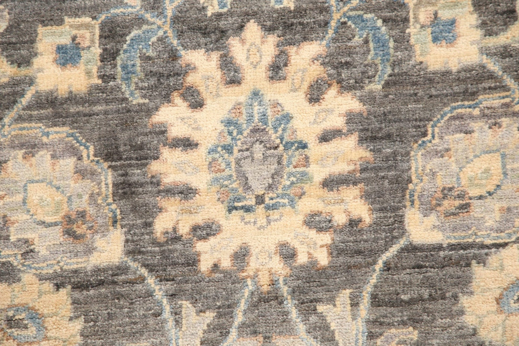 Vegetable Dye Floral Sultanabad Ziegler Oriental Runner Rug 4x14