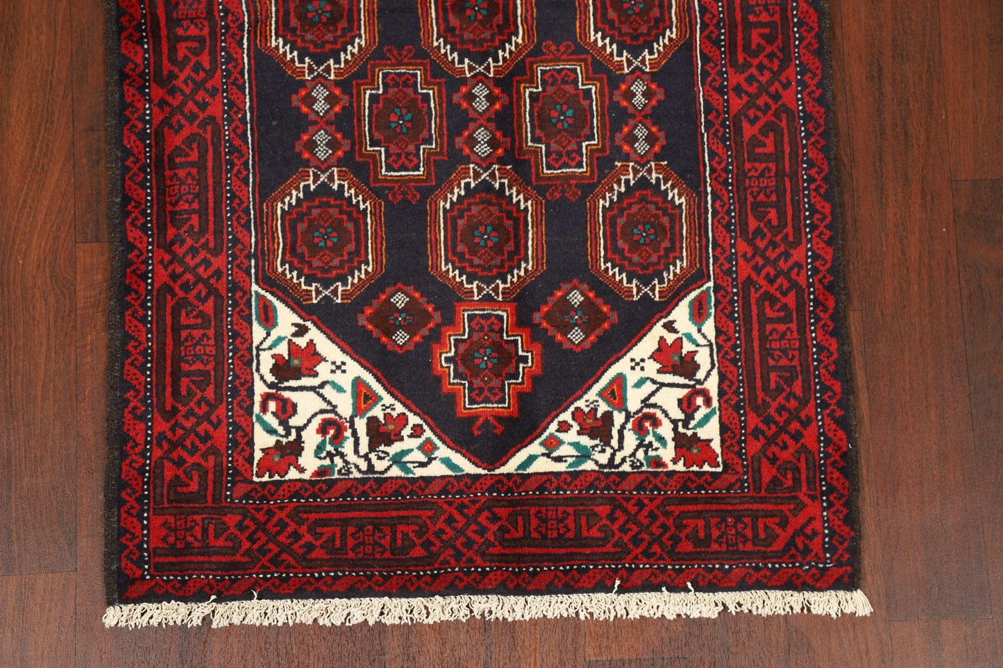 Tribal Geometric Balouch Oriental Area Rug 3x6