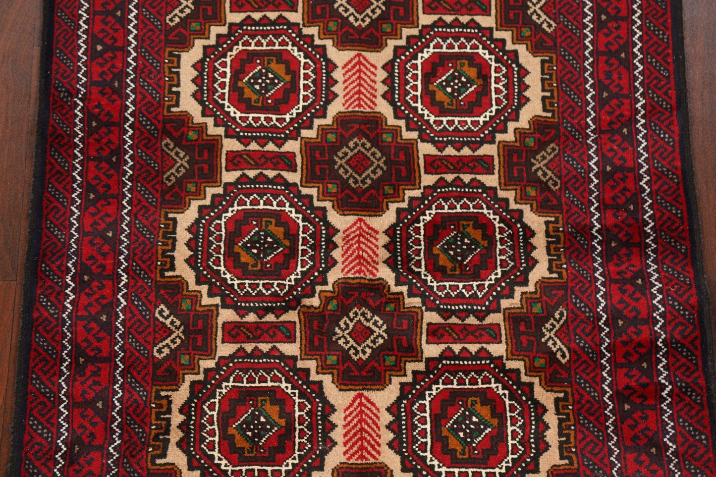 Tribal Geometric Balouch Oriental Area Rug 3x6