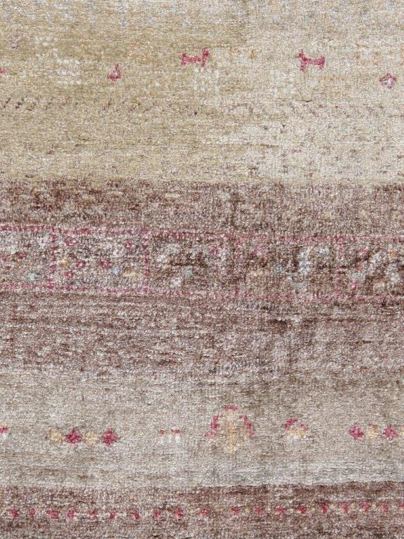 Gabbeh Collection Hand-Knotted Silk Area Rug- 5' 9" X 7' 9"