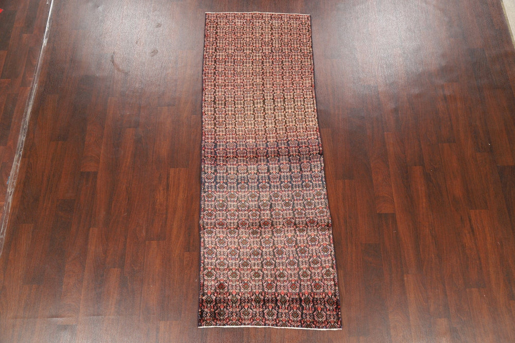 Vintage All-Over Bidjar Persian Runner Rug 3x8