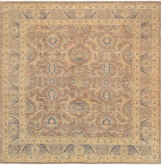 Ferehan Collection Hand-Knotted Wool Area Rug- 9' 4" X 9' 7"