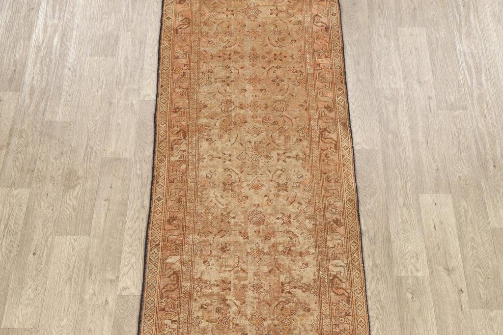 Antique Pre-1900 Heriz Bakhshayesh Persian Runner Rug 3x17