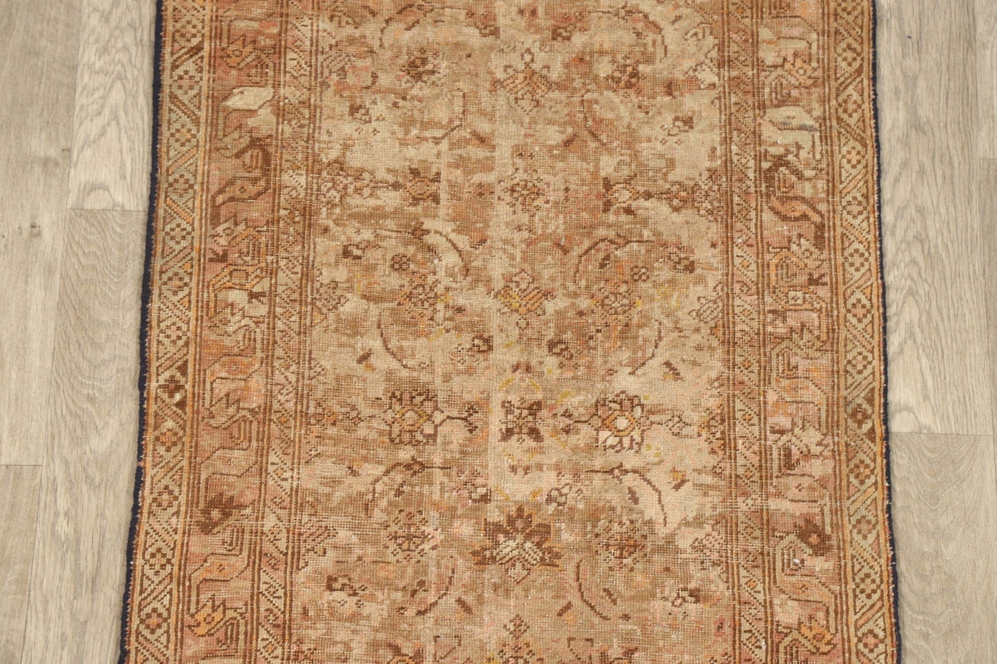 Antique Pre-1900 Heriz Bakhshayesh Persian Runner Rug 3x17