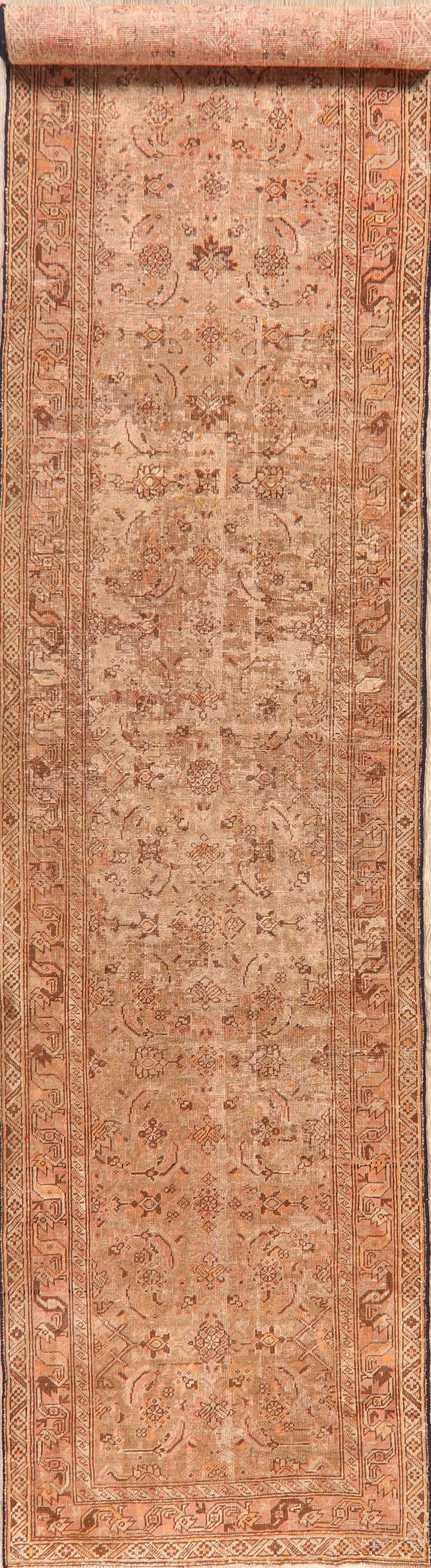 Antique Pre-1900 Heriz Bakhshayesh Persian Runner Rug 3x17