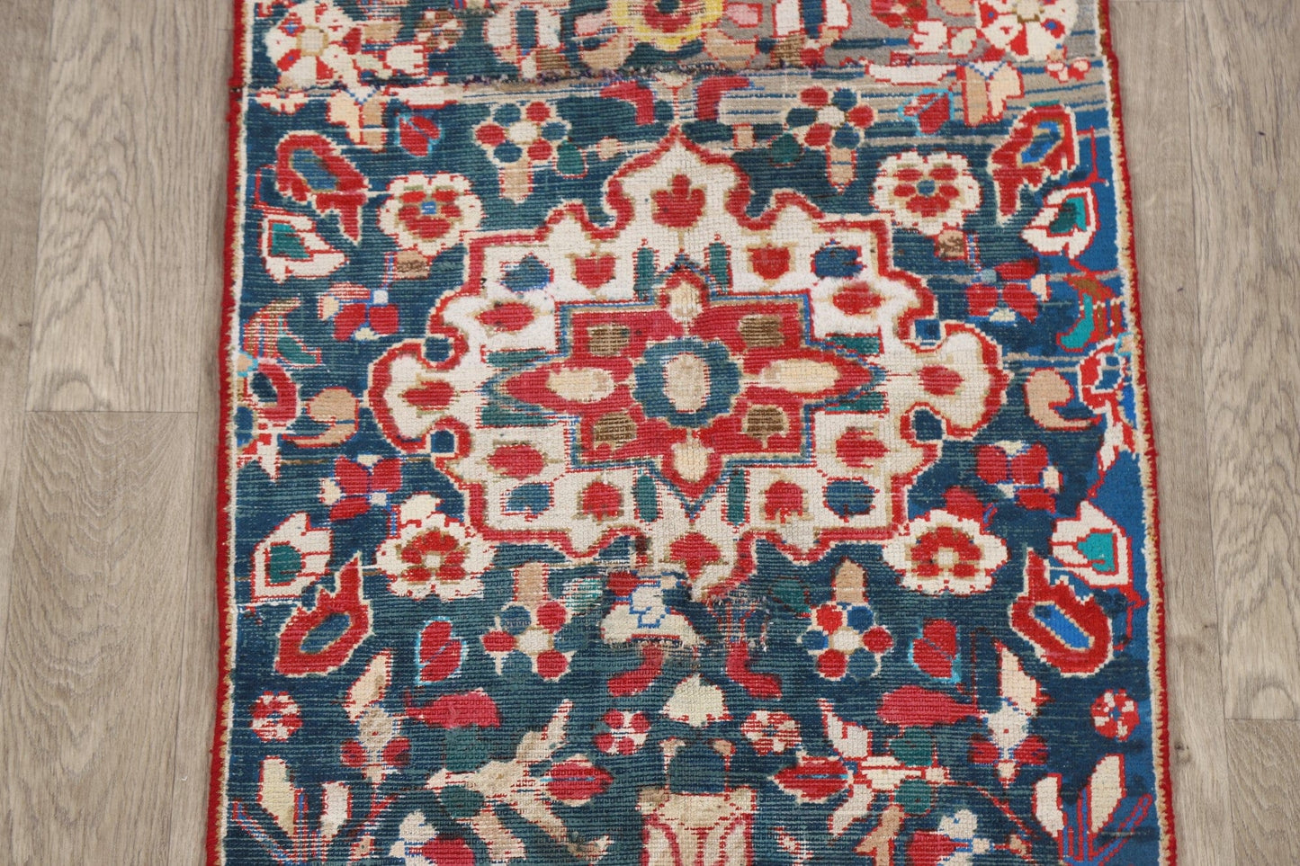 Antique Wool Malayer Persian Runner Rug 3x9