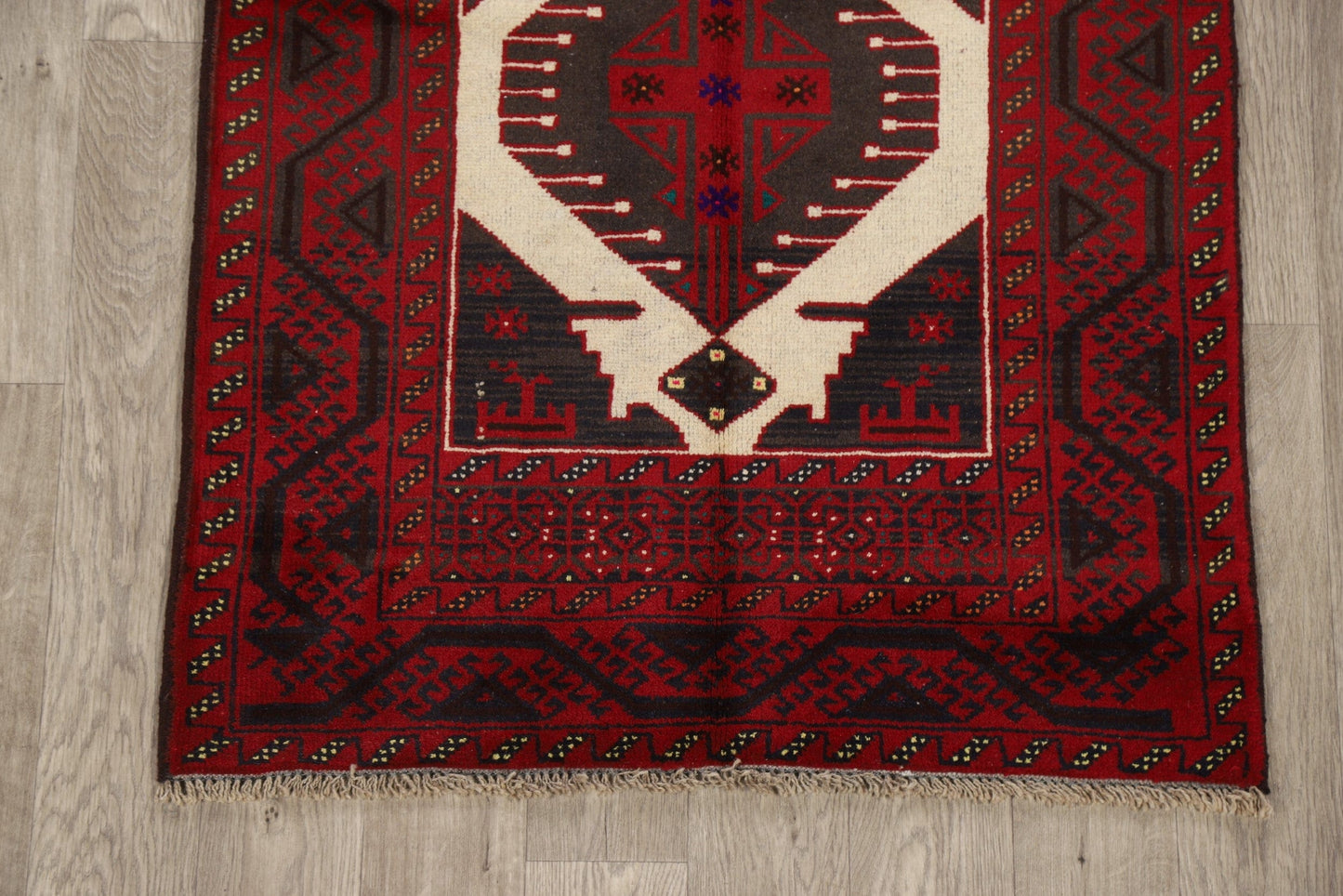 Geometric Balouch Oriental Area Rug 3x6