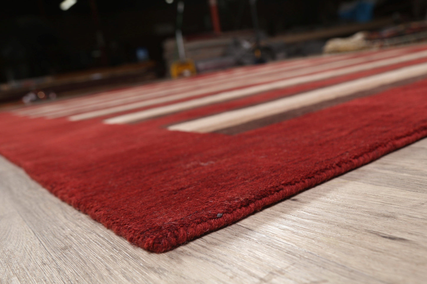 Red Striped Gabbeh Oriental Area Rug 9x12