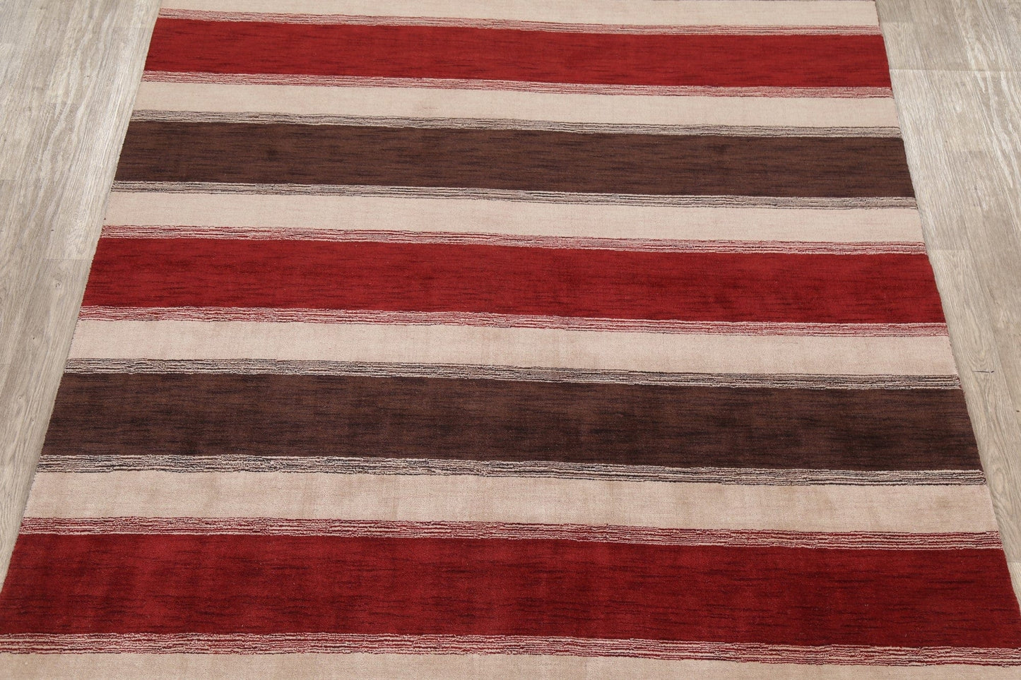 Contemporary Striped Gabbeh Oriental Area Rug 8x10