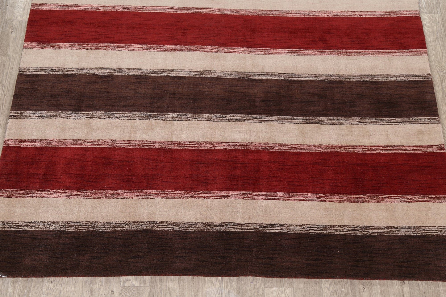 Contemporary Striped Gabbeh Oriental Area Rug 8x10