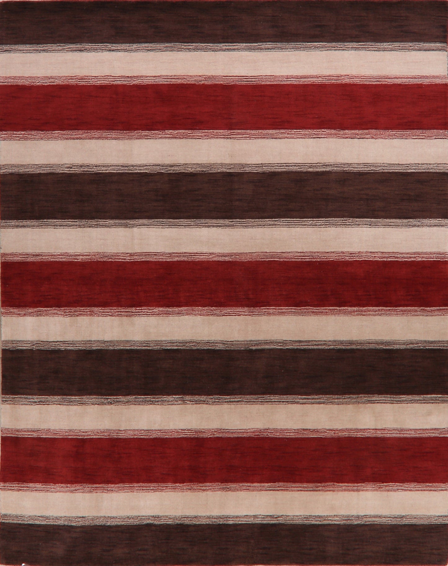 Contemporary Striped Gabbeh Oriental Area Rug 8x10