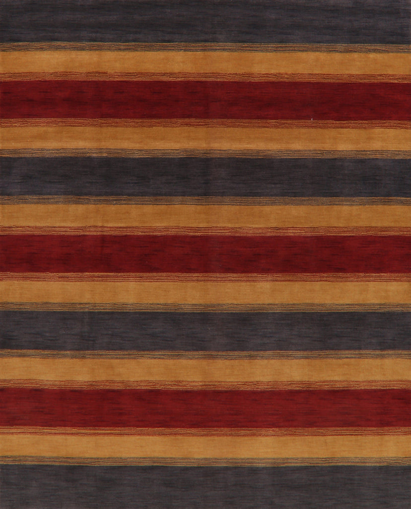 Contemporary Striped Gabbeh Oriental Area Rug 8x10