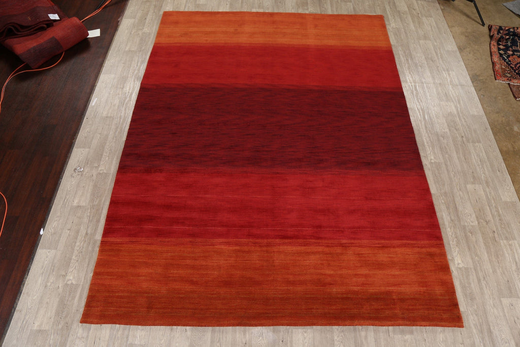 Contemporary Gabbeh Oriental Area Rug 9x12