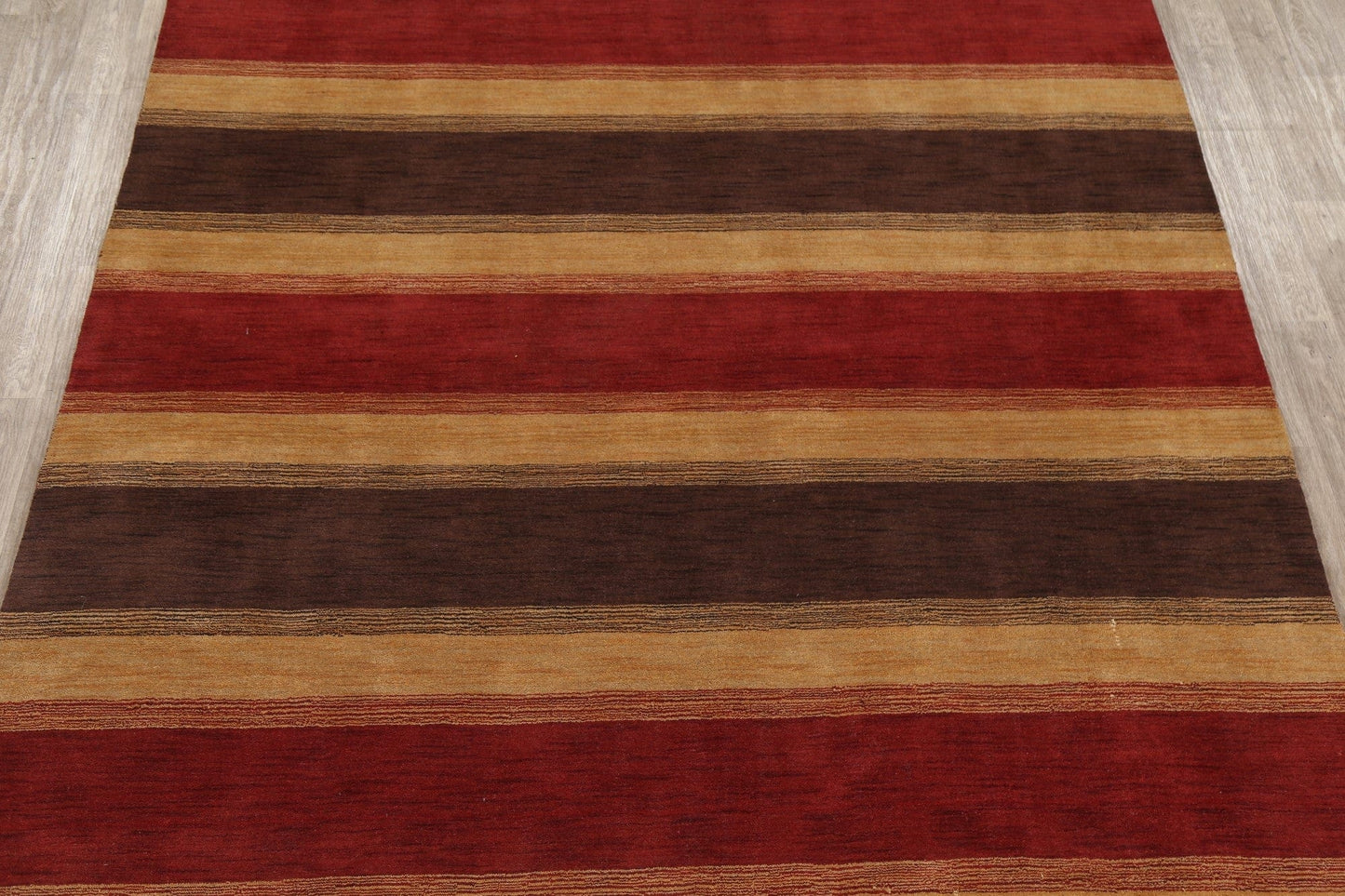 Modern Striped Gabbeh Oriental Area Rug 9x12