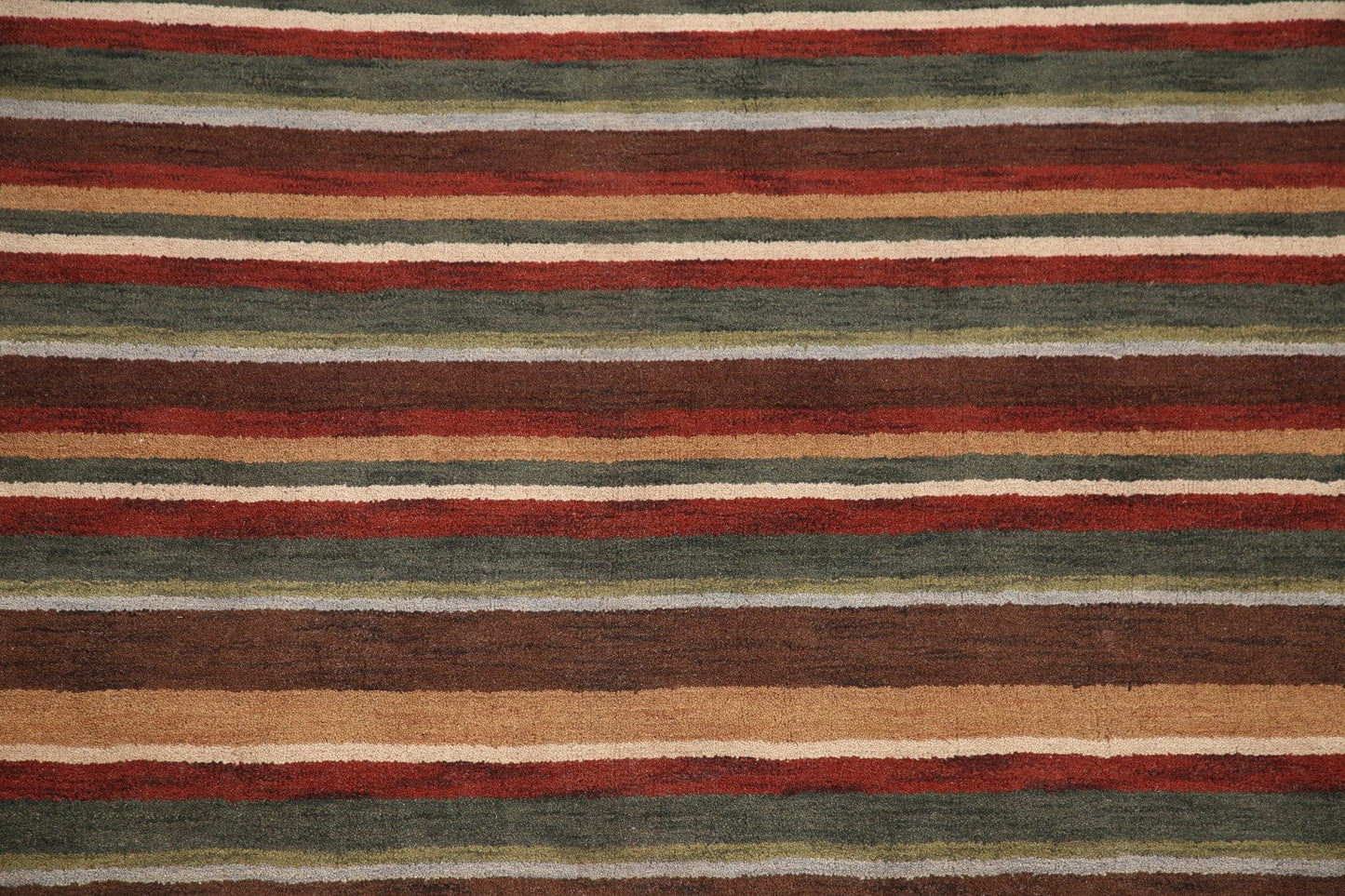 All-Over Striped Gabbeh Oriental Area Rug 8x10