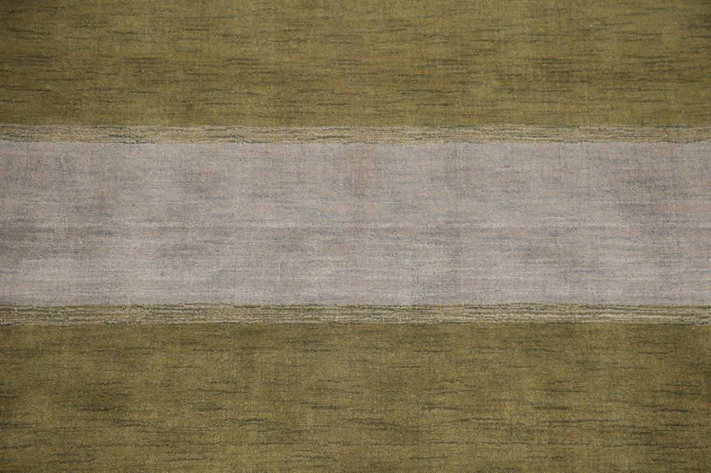 All-Over Striped Gabbeh Oriental Area Rug 9x12